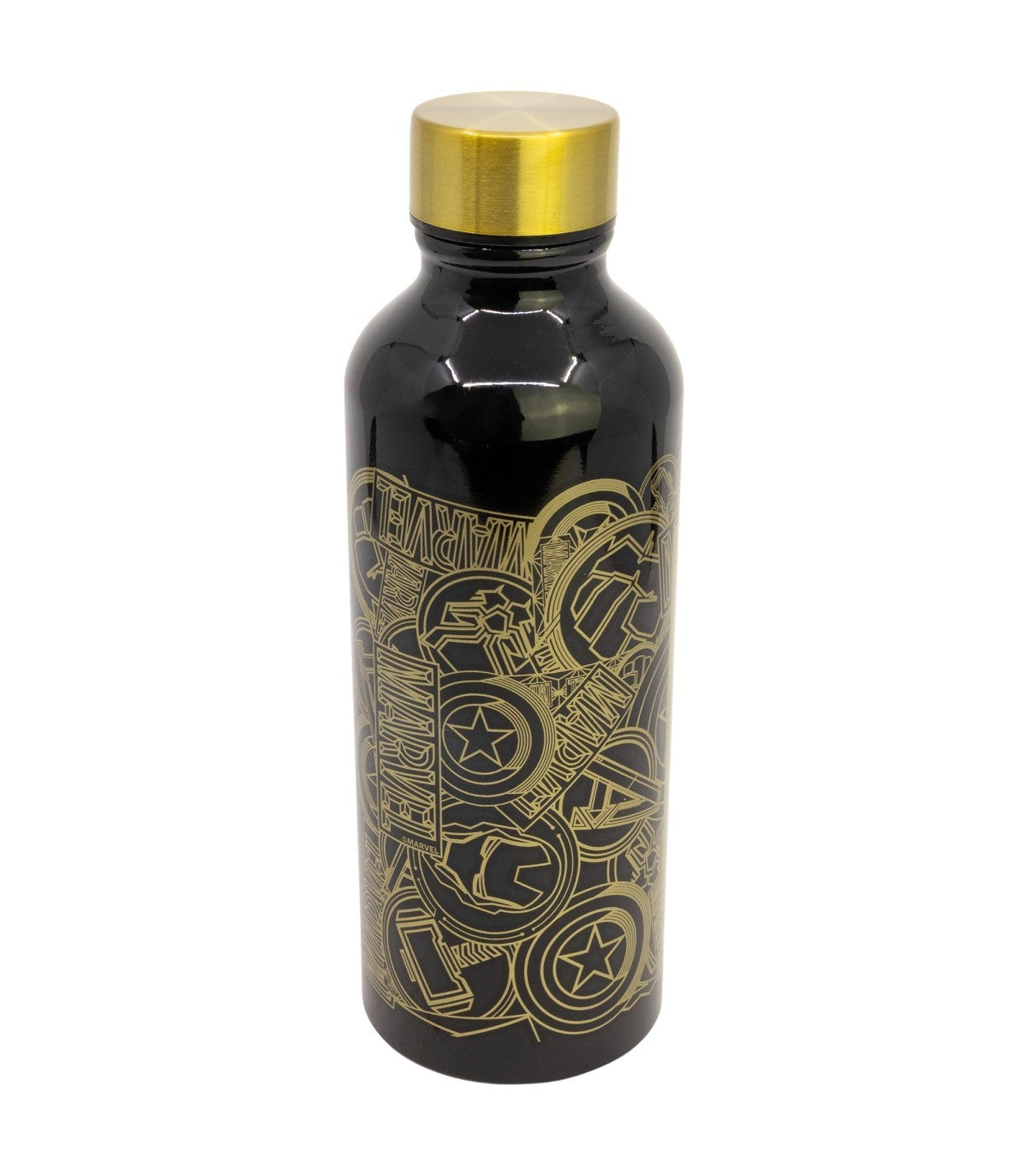 Marvel Trinkflasche 740 ml aus Aluminium mit Trinköffnung für Alltag und Reisen