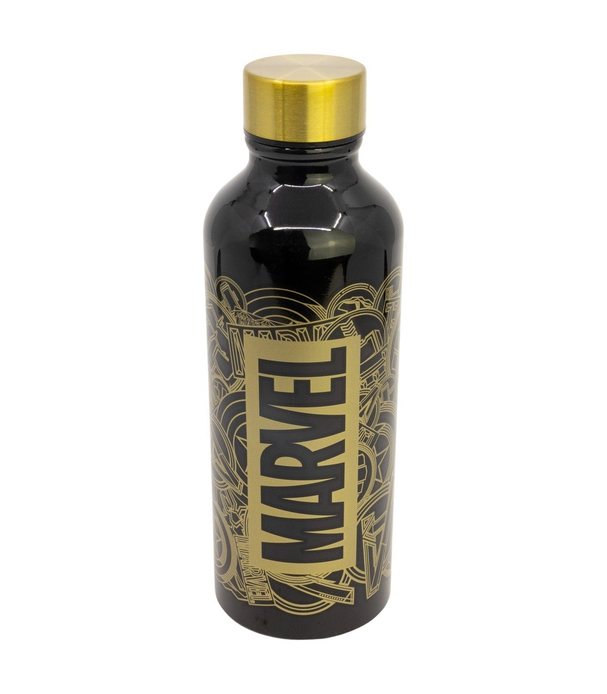 Marvel Trinkflasche 740 ml aus Aluminium mit Trinköffnung für Alltag und Reisen