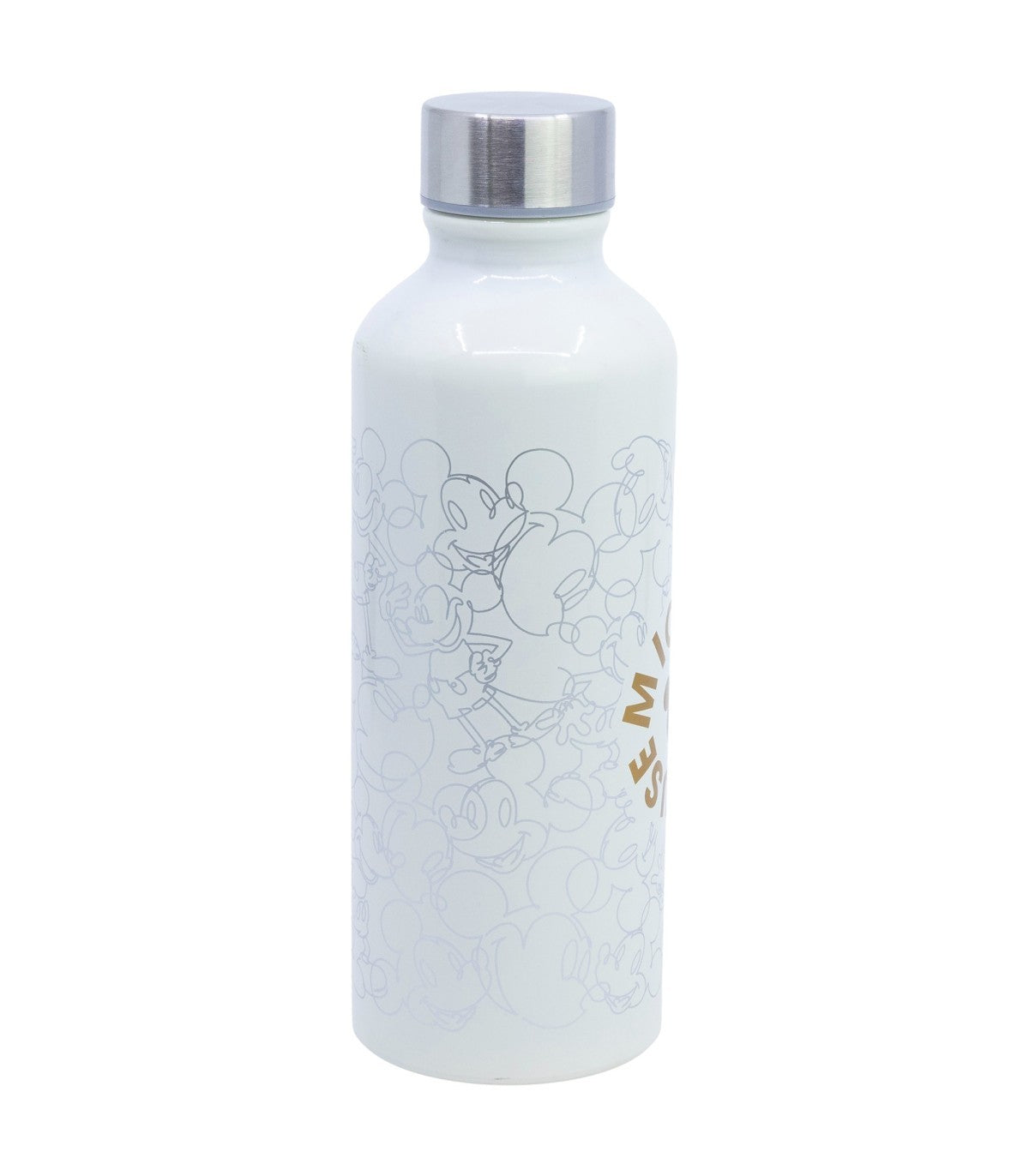 Disney Mickey Mouse Trinkflasche 740 ml aus Aluminium mit Trinköffnung für Alltag und Reisen
