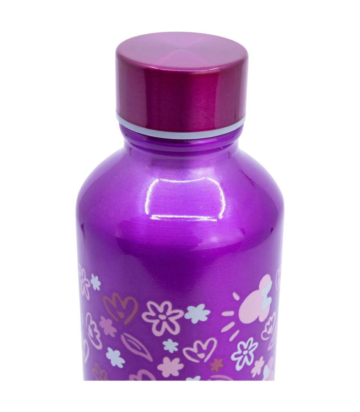Disney Minnie Mouse Trinkflasche 740 ml aus Aluminium mit Trinköffnung für Alltag und Reisen