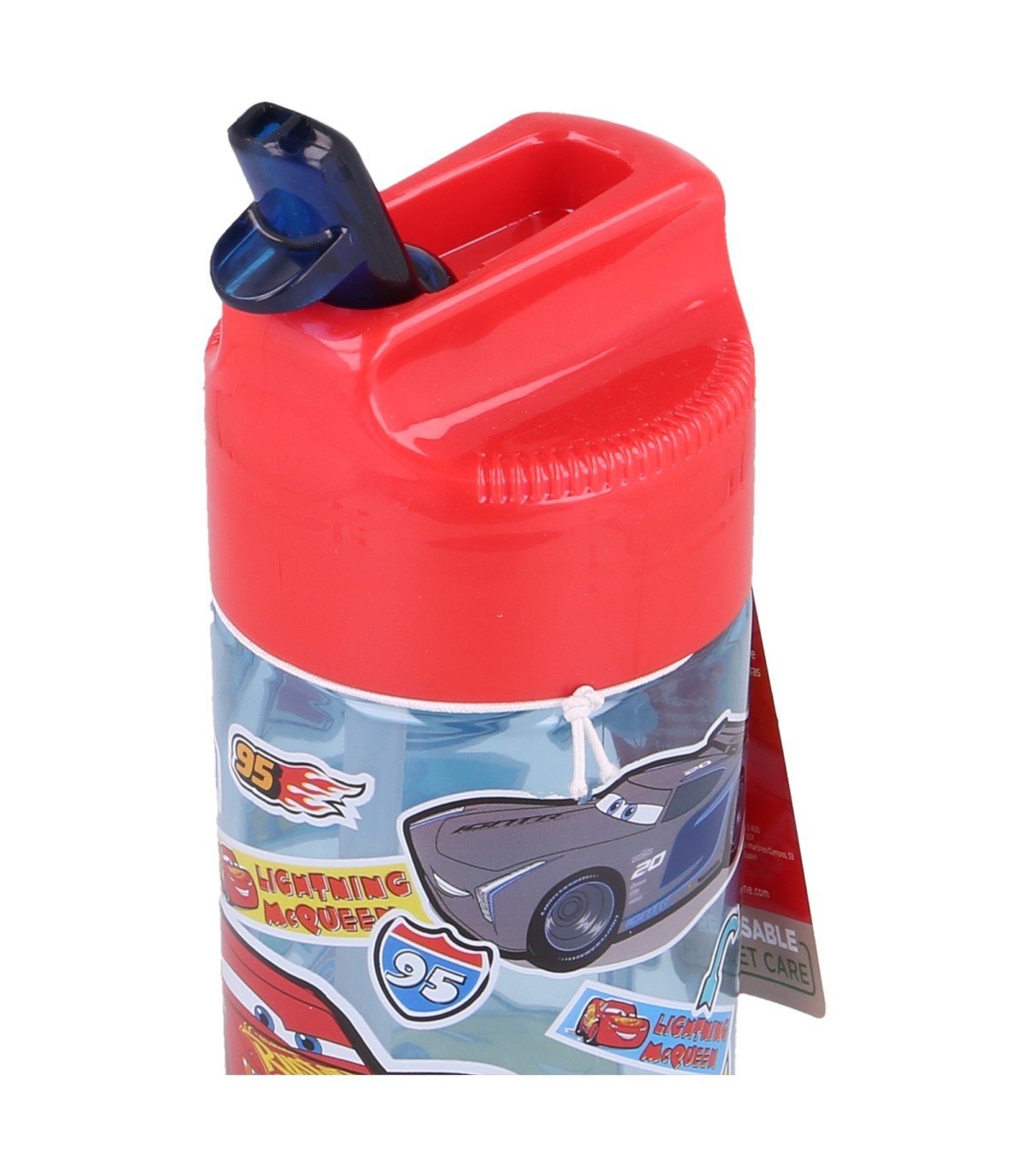 Disney Cars Wasserflasche 430 ml Kinder Trinkflasche aus Ecozen für Alltag Sport und unterwegs