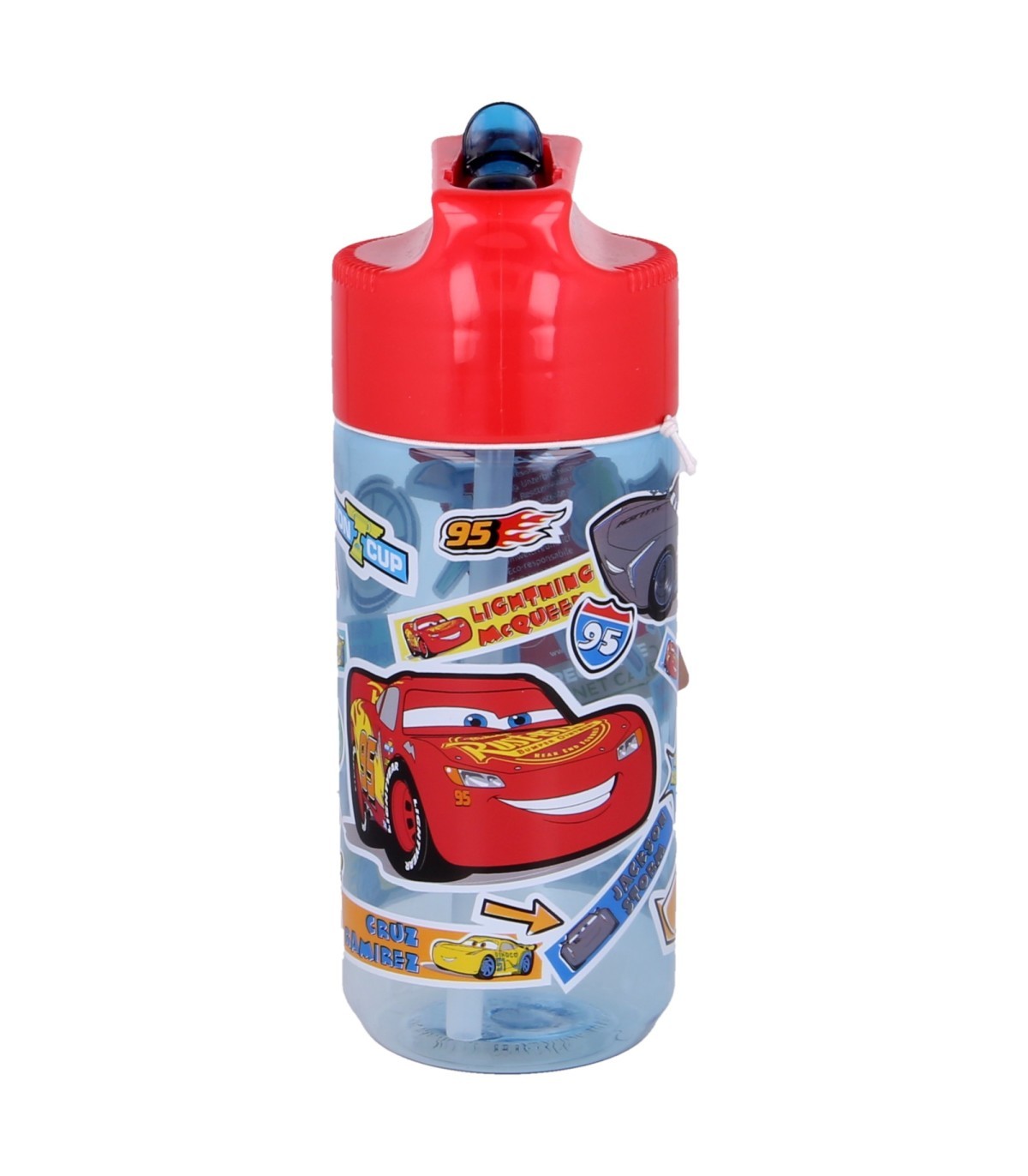 Disney Cars Wasserflasche 430 ml Kinder Trinkflasche aus Ecozen für Alltag Sport und unterwegs