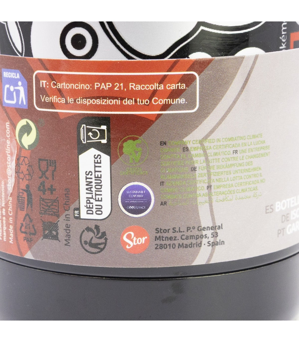 Pokemon Thermoflasche 515 ml aus Edelstahl doppelwandig für warme und kalte Getränke