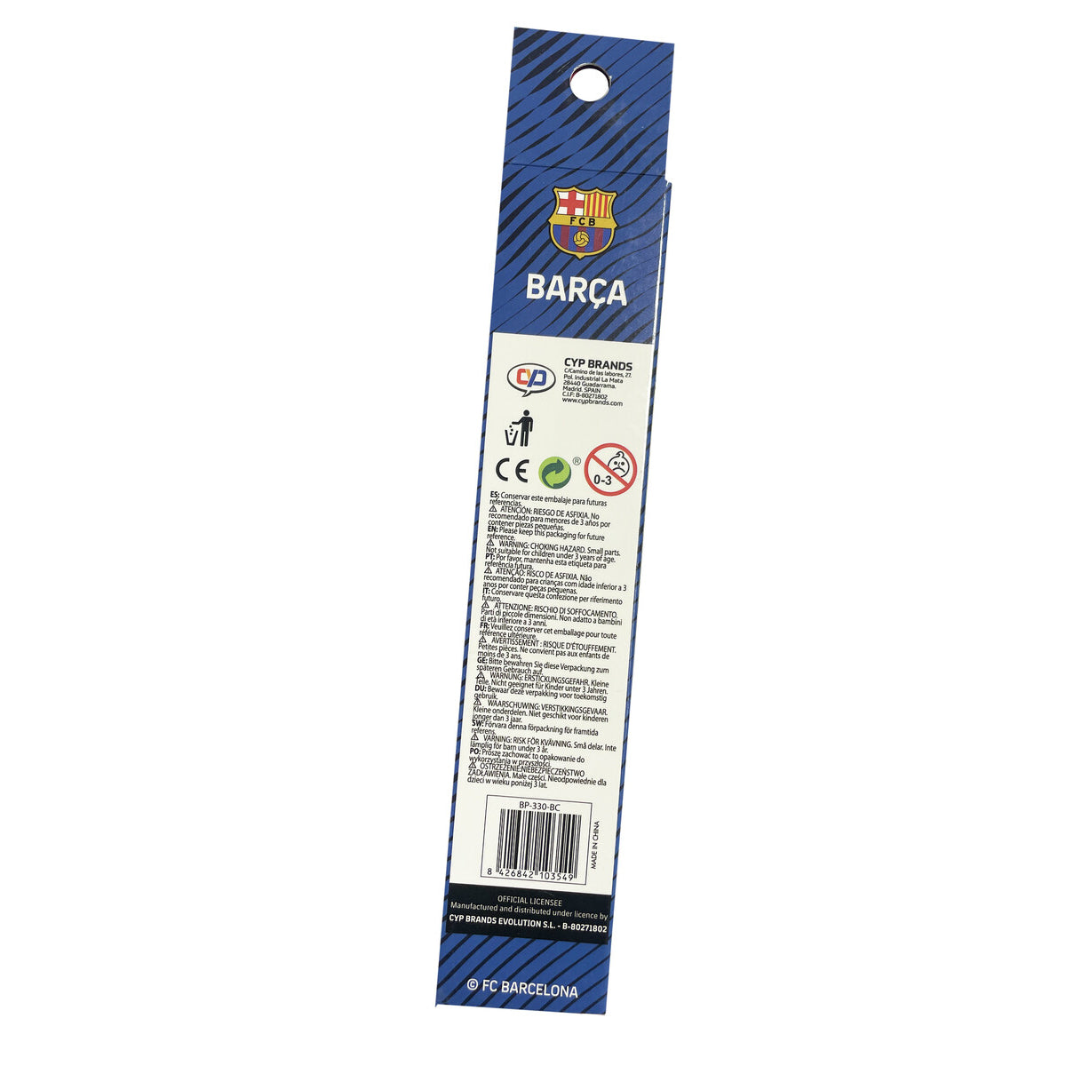 FC Barcelona Metallstift in Box 1 Stück Kugelschreiber Schwarz Geschenkstift 14 cm