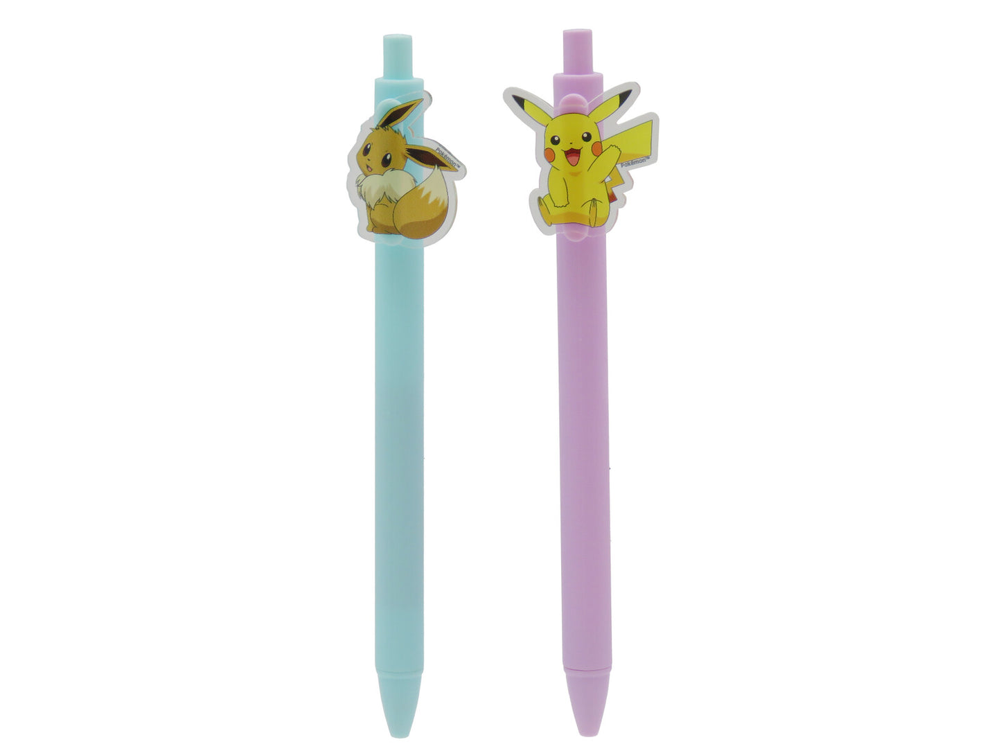 Pokémon 2er Stifte Set mit dekorativem Clip Schreibset