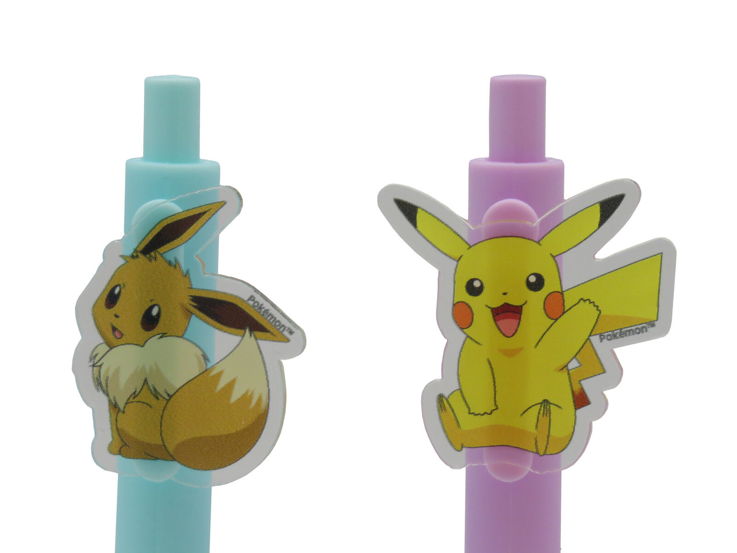 Pokémon 2er Stifte Set mit dekorativem Clip Schreibset