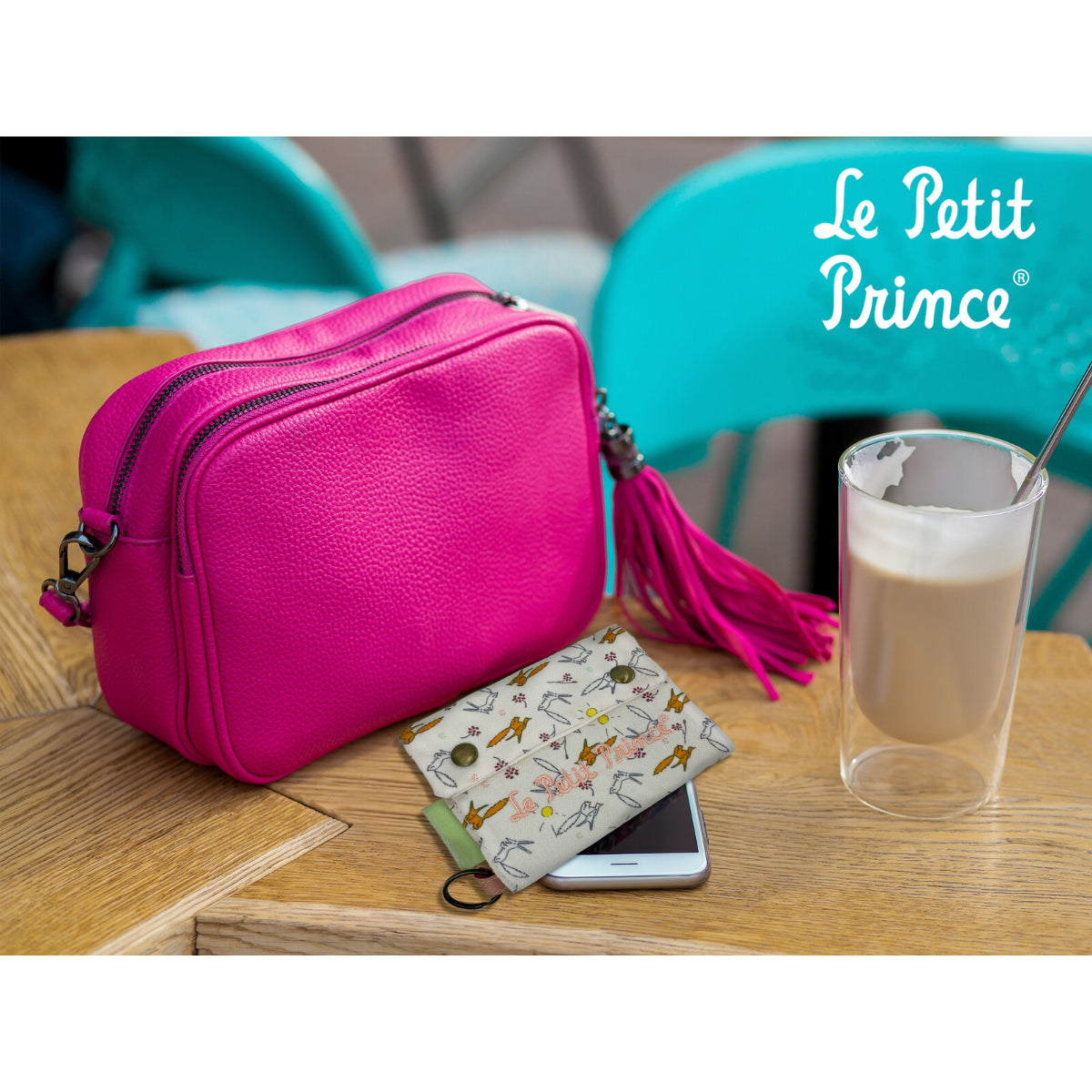 El Principito Billetera Little Prince Fox Portemonnaie Geldbeutel mit Ring