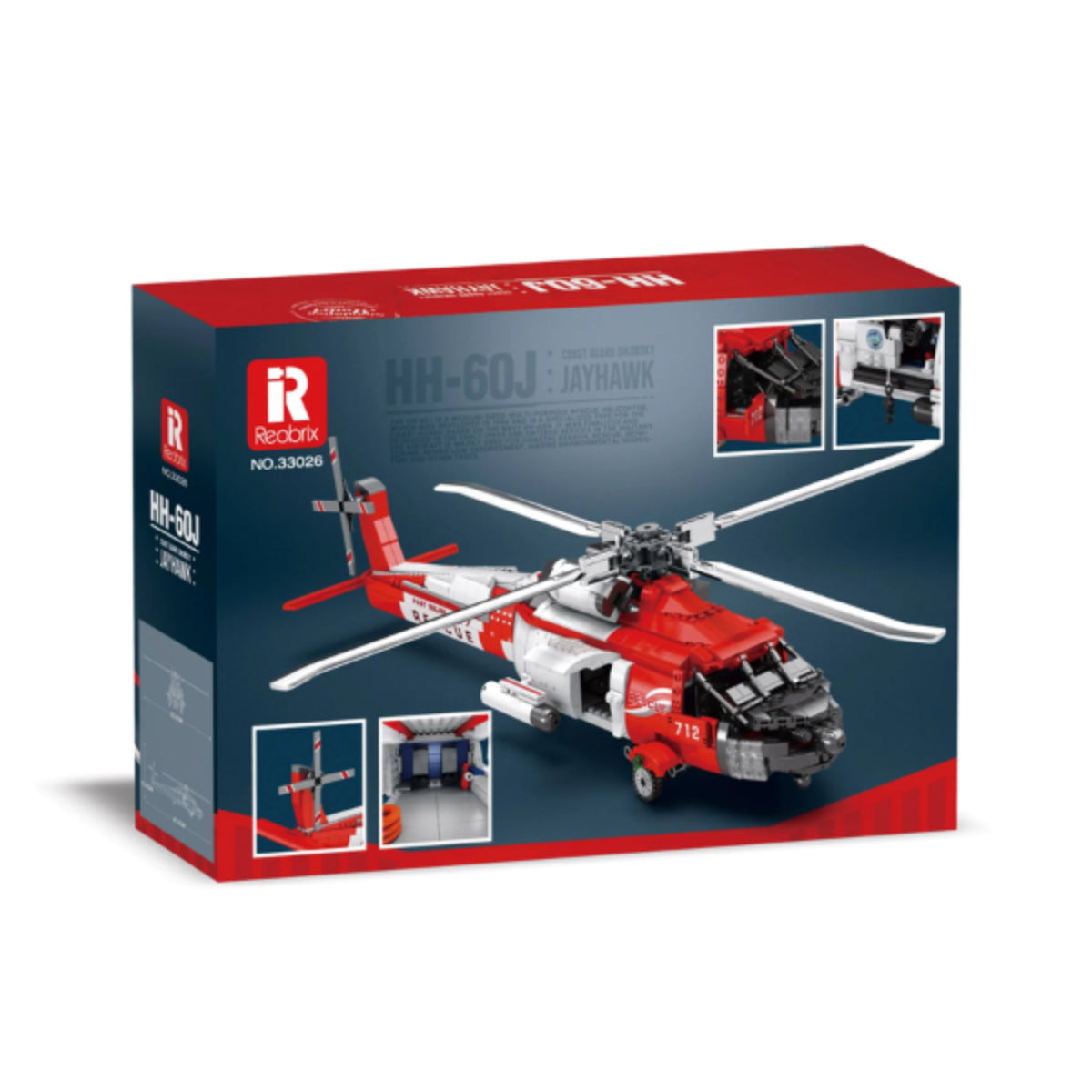 Reobrix 33026 Rettungshubschrauber Klemmbaustein 1137 Teile ab 14