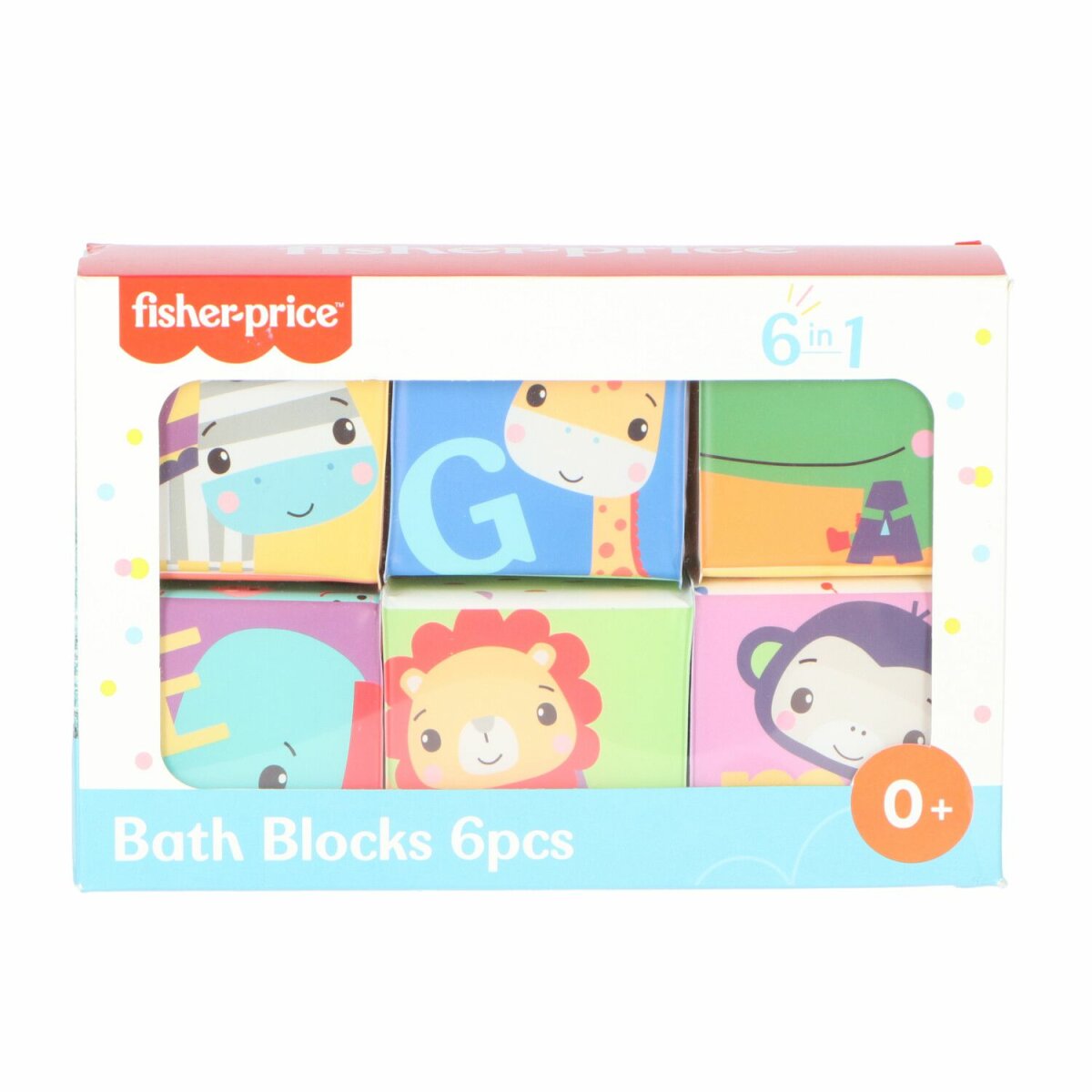 Bunte Badewürfel für Babys – 6 Stück mit niedlichen Motiven
