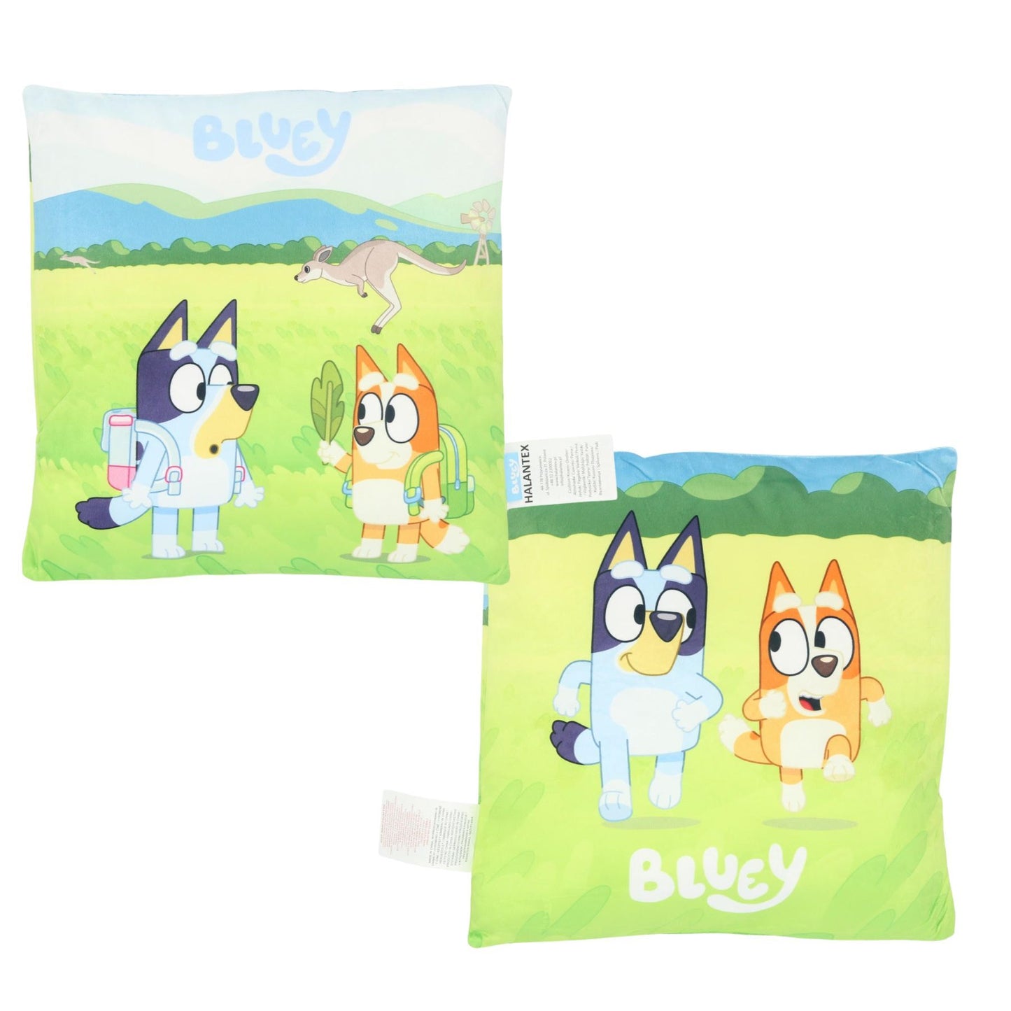 Bluey Kissen – Weiches Dekokissen 1-Stück 38x38 cm mit Serienmotiv