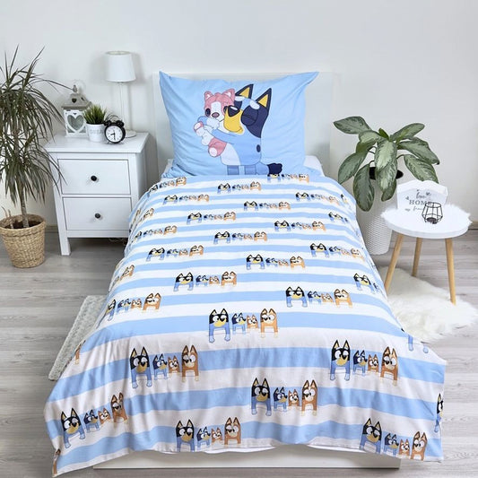 Bluey Bettwäsche-Set aus Baumwolle - 140 x 200 cm + 70 x 90 cm
