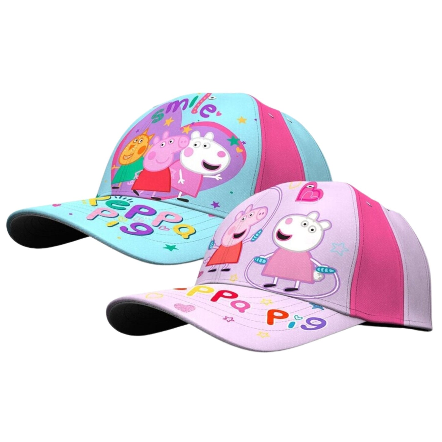 Peppa Pig Cap – Bunte Kinder Kappe mit süßem Peppa Wutz Motiv, 100% Baumwolle