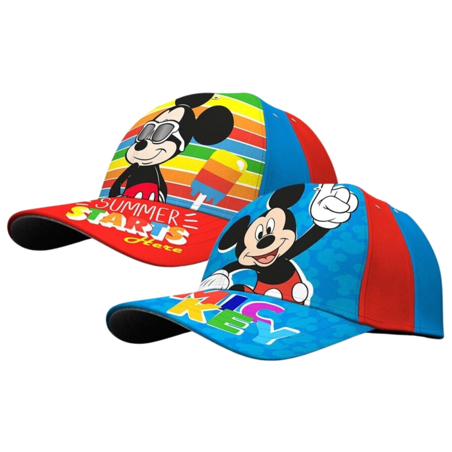 Mickey Mouse Cap – Klassische Disney Kappe aus 100% Baumwolle, Verstellbar