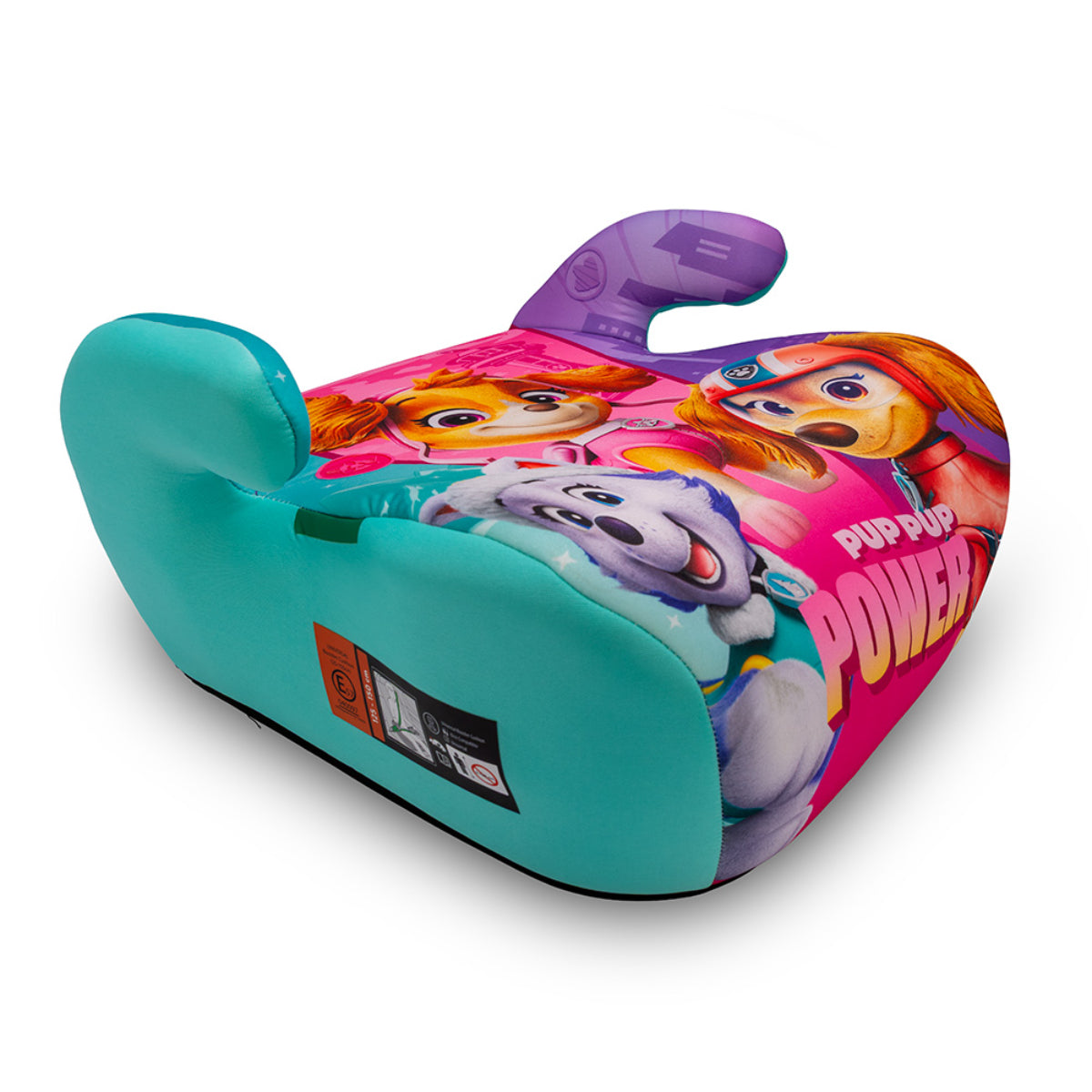 PAW PATROL Girls Booster Kindersitz R129 Hochwertiges Material für Kinder zwischen 125-150 cm