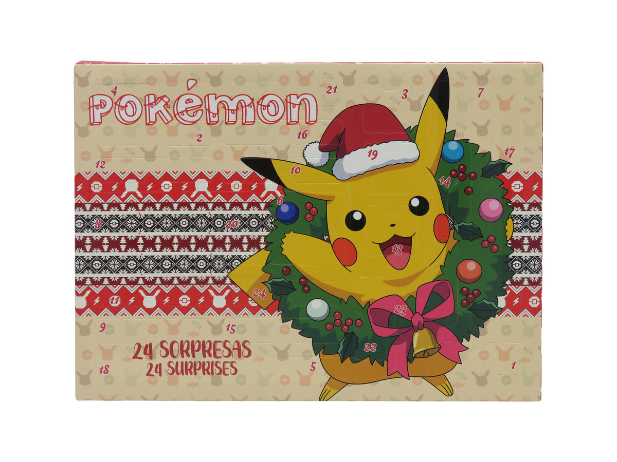 Pokemon Adventskalender mit Stickern Stempeln Armband und Malzubehör für Weihnachten