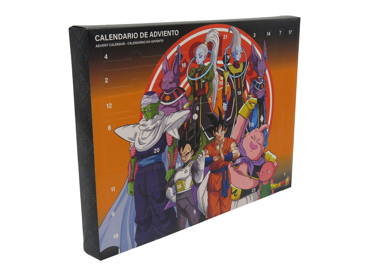 Dragon Ball Adventskalender mit Stickern Stempeln Armband und Malzubehör für Weihnachten