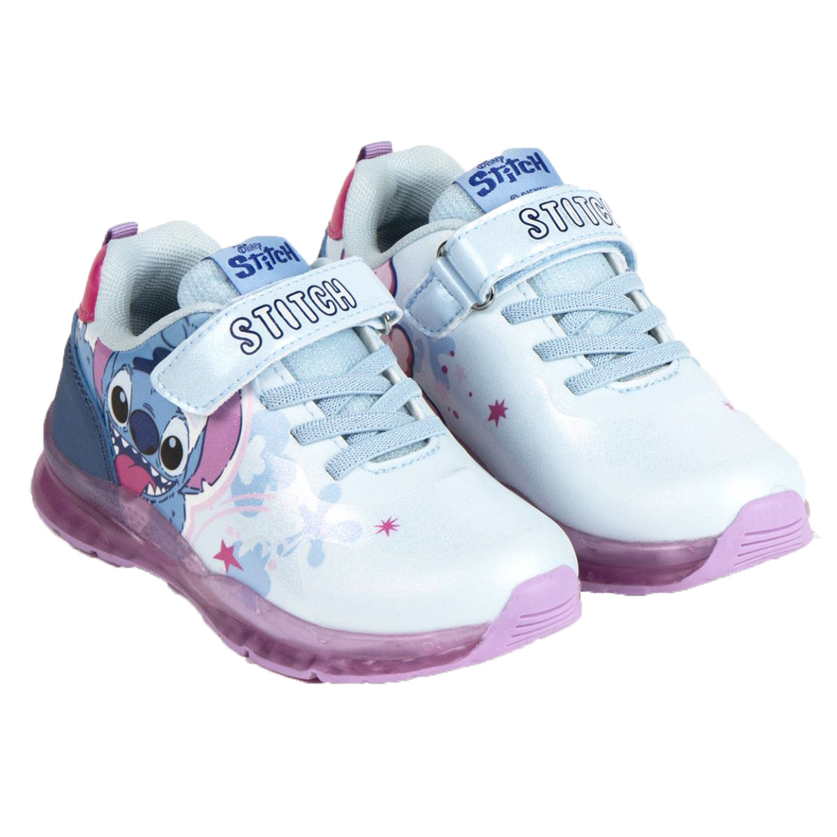 Disney Stitch Sneaker Kinder mit LED Lichteffekt Freizeitschuhe Mädchen