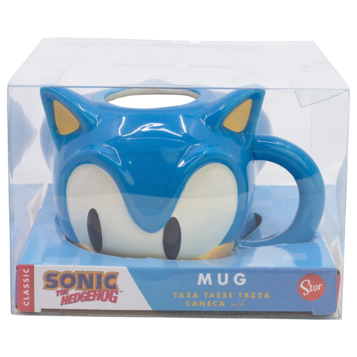 Sonic 3D Tasse 400 ml Keramikbecher in Geschenkbox mit Charakterdesign