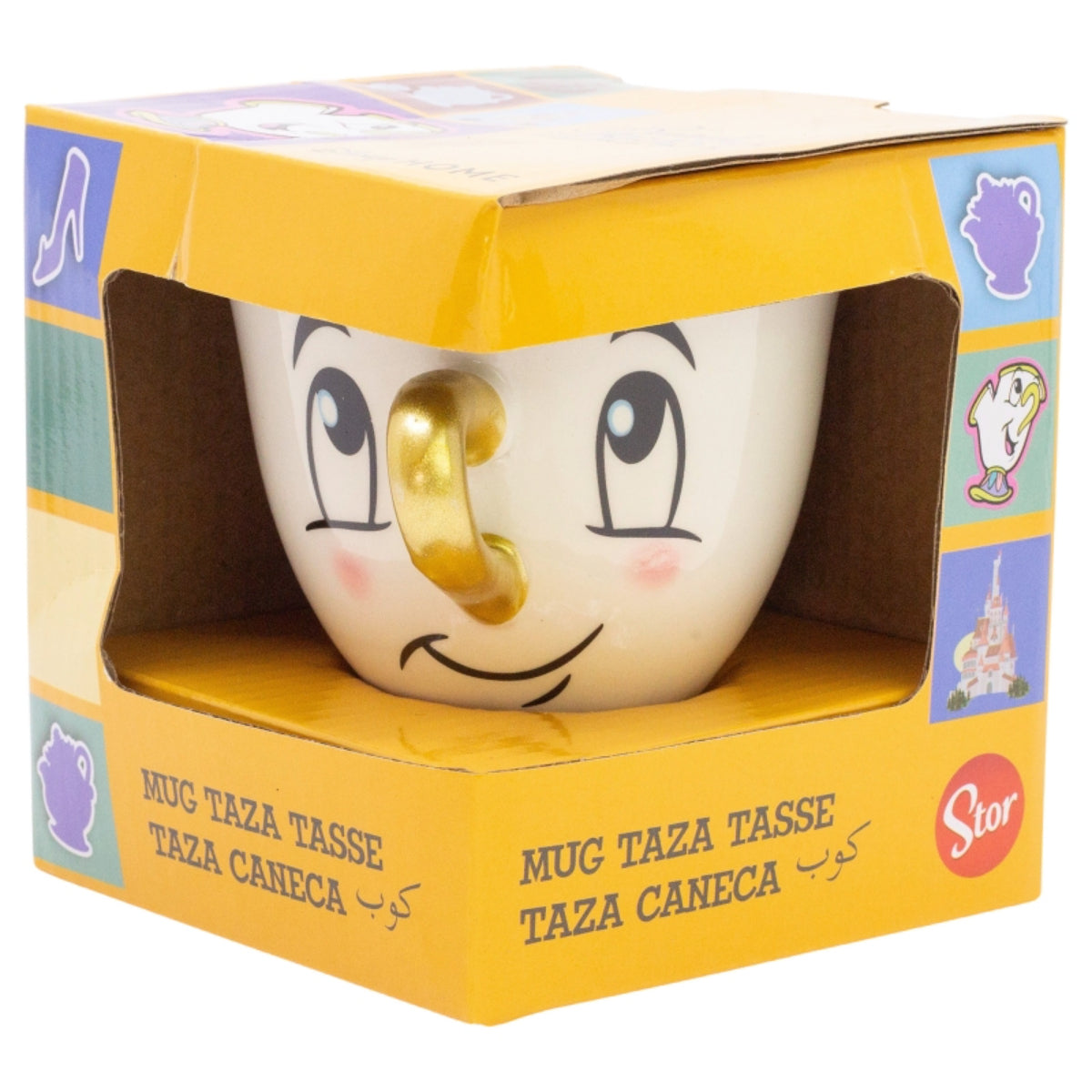 Disney Beauty and The Beast Chip 190 ml 6 oz Keramikbecher in Geschenkbox mit Charakterdesign