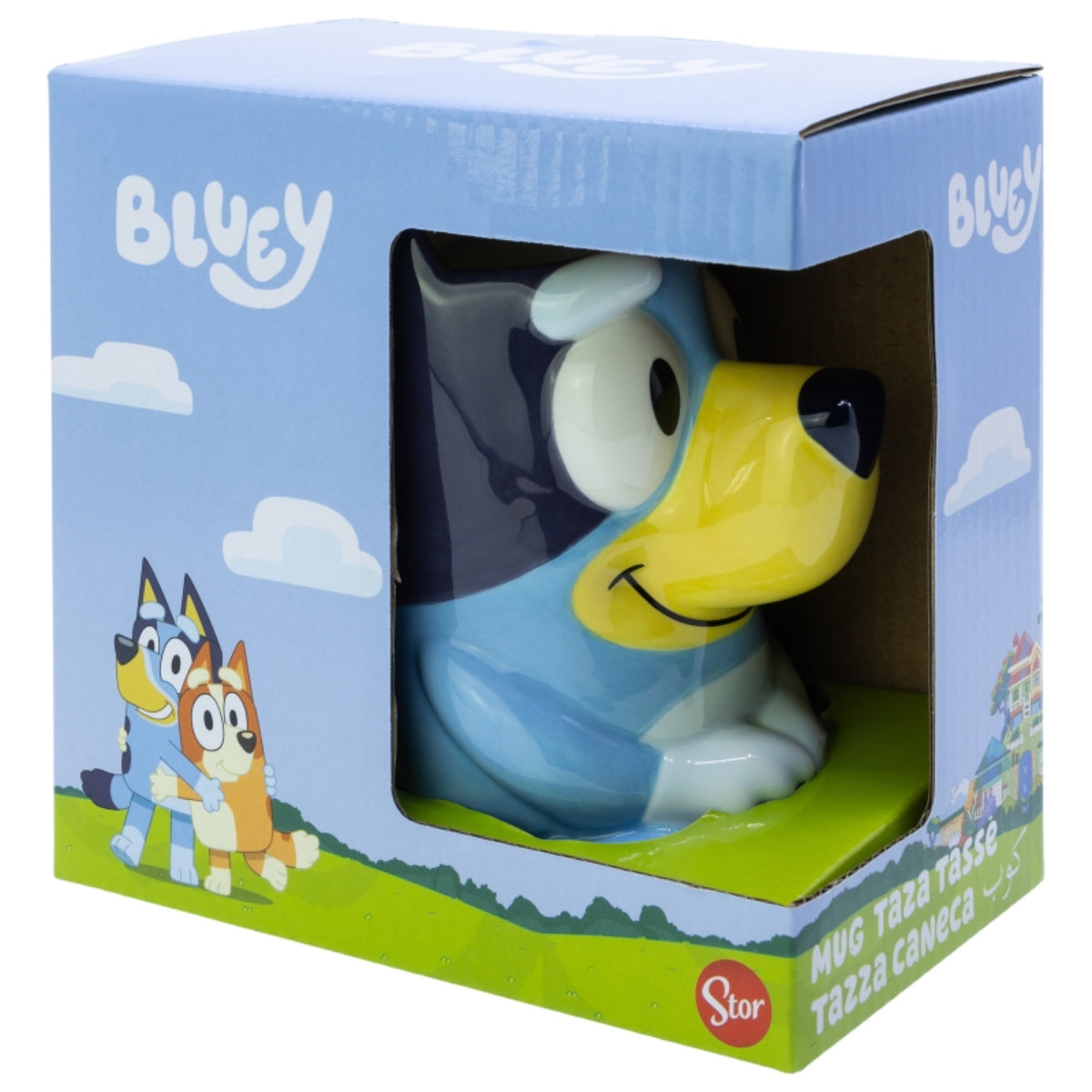 Bluey 3D Tasse 280 ml – Keramikbecher in Geschenkbox mit Charakterdesign