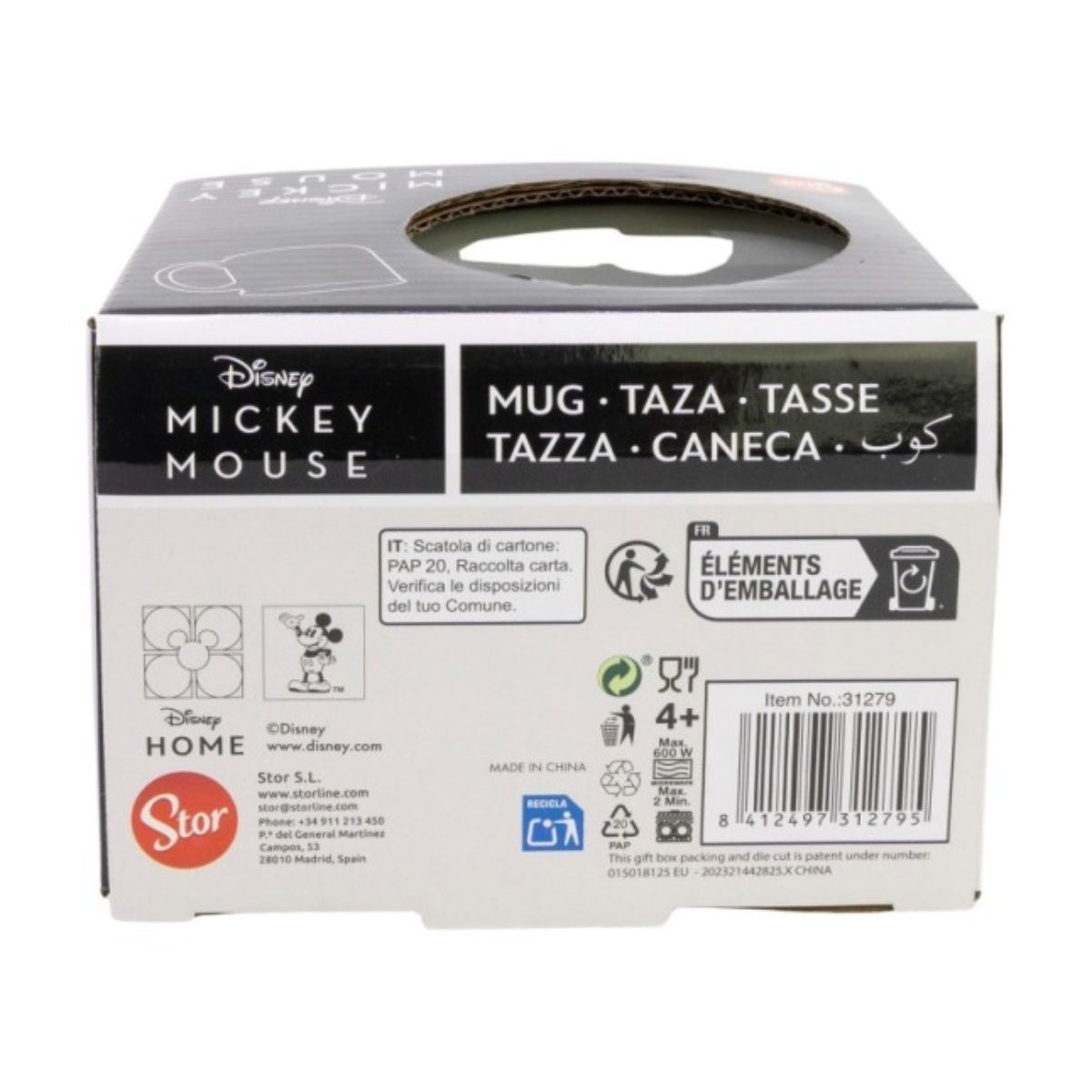 Disney Mickey Mouse Signature Frühstückstasse 400 ml in Geschenkbox