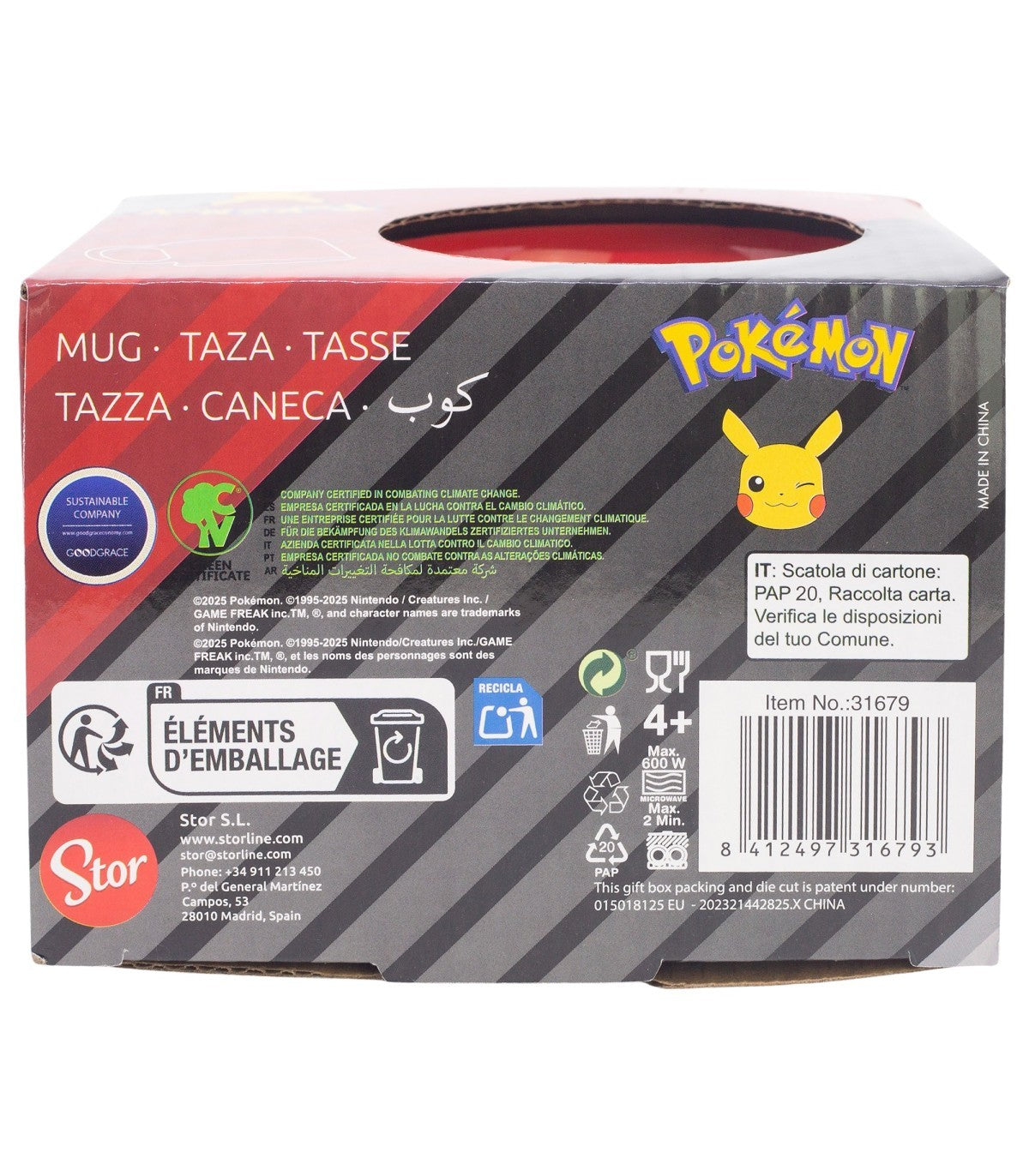 Pokemon Cherrylicious Frühstückstasse 400 ml in Geschenkbox