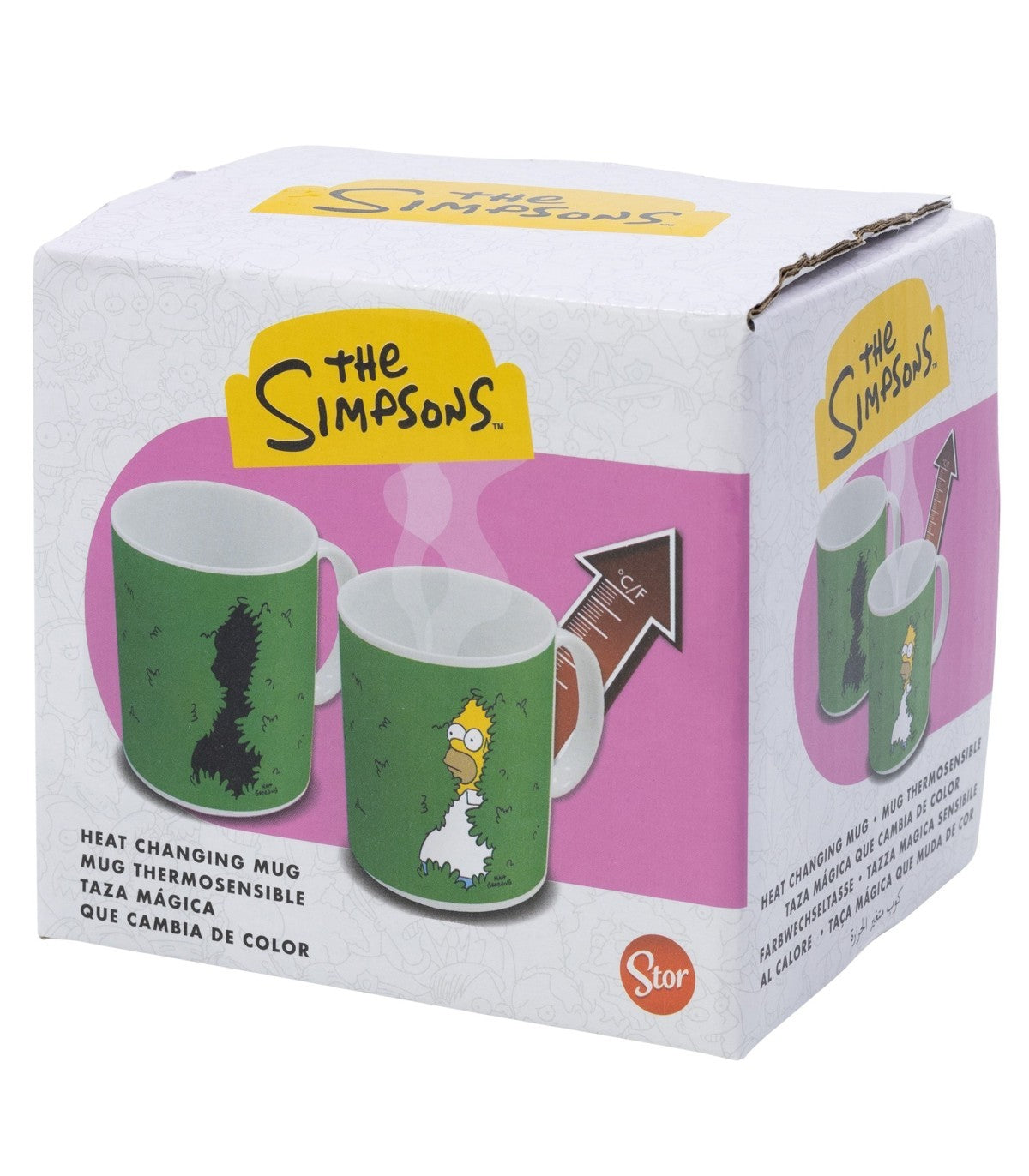 The Simpsons Homer Farbwechsel Tasse 325 ml mit Geschenkbox