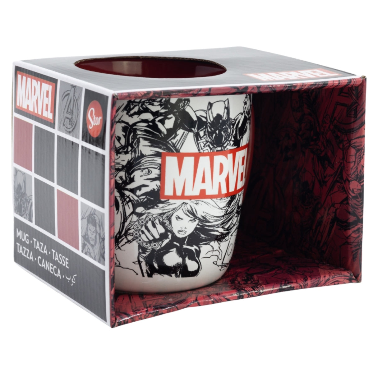 Marvel 380 ml Keramikbecher in Geschenkbox mit Charakterdesign