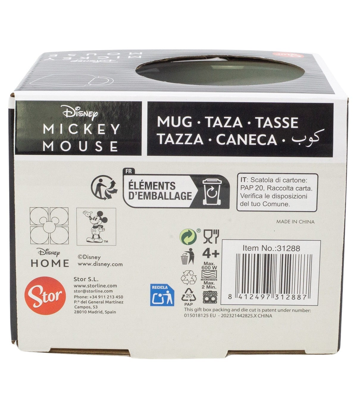 Disney Mickey Mouse Signature Elite Tasse 380 ml in Geschenkbox