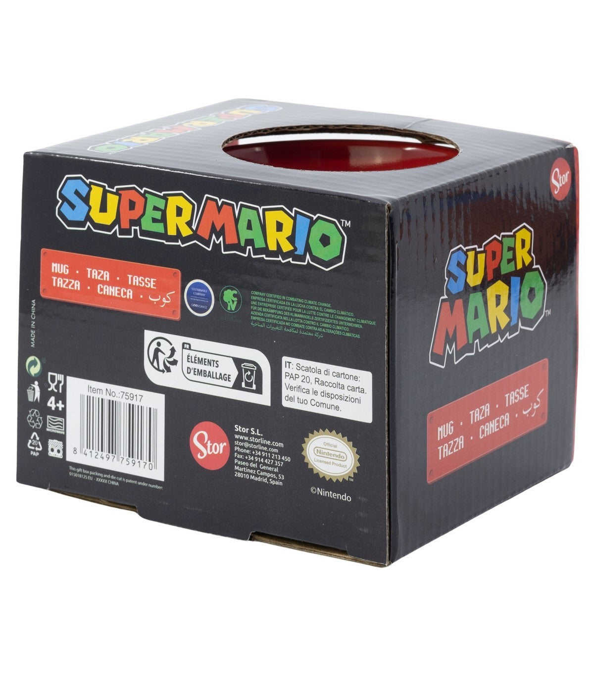 Super Mario Keramiktasse 380 ml Elite Mug Geschenkbox Anime