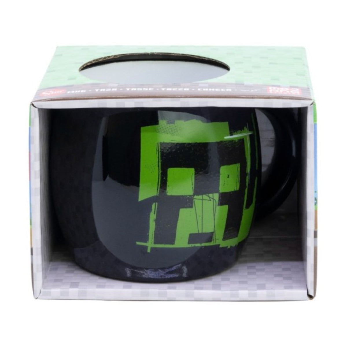 Minecraft Iconic Mono Globe Tasse 380 ml in Geschenkbox