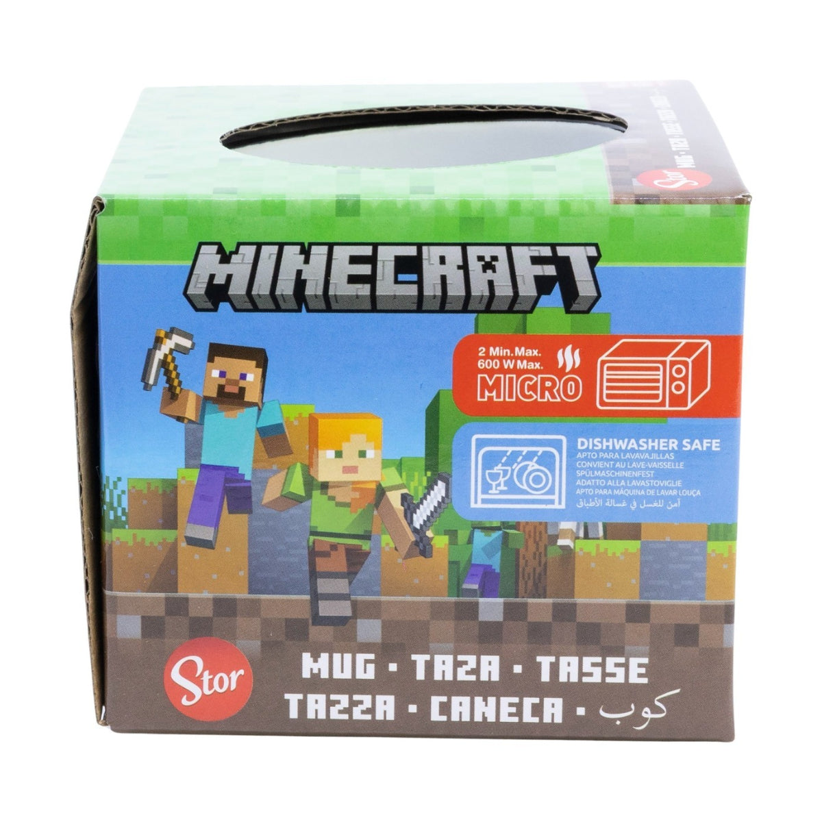Minecraft Iconic Mono Globe Tasse 380 ml in Geschenkbox
