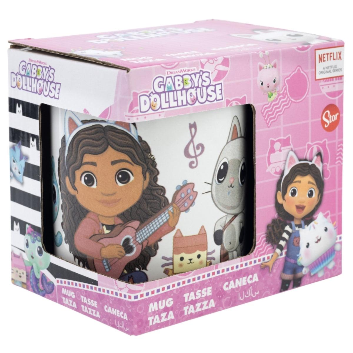 Gabby’s Dollhouse Tasse 325ml Keramikbecher im Geschenkset – Kinder Fanartikel