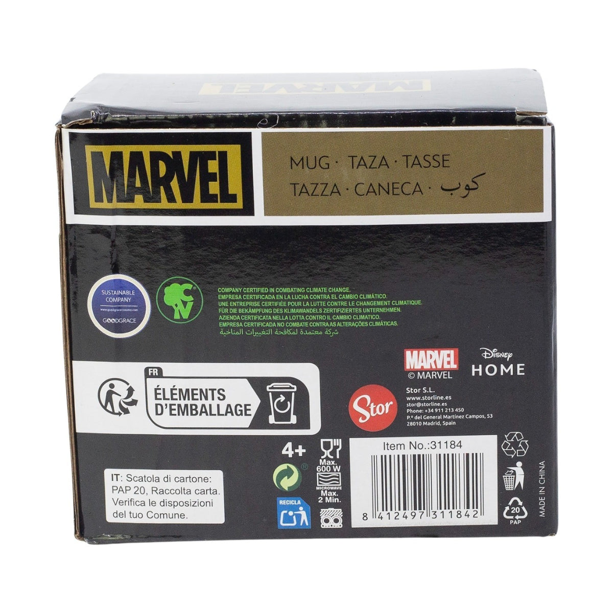 Marvel Avengers Golden Treasure Tasse 325 ml in Geschenkbox