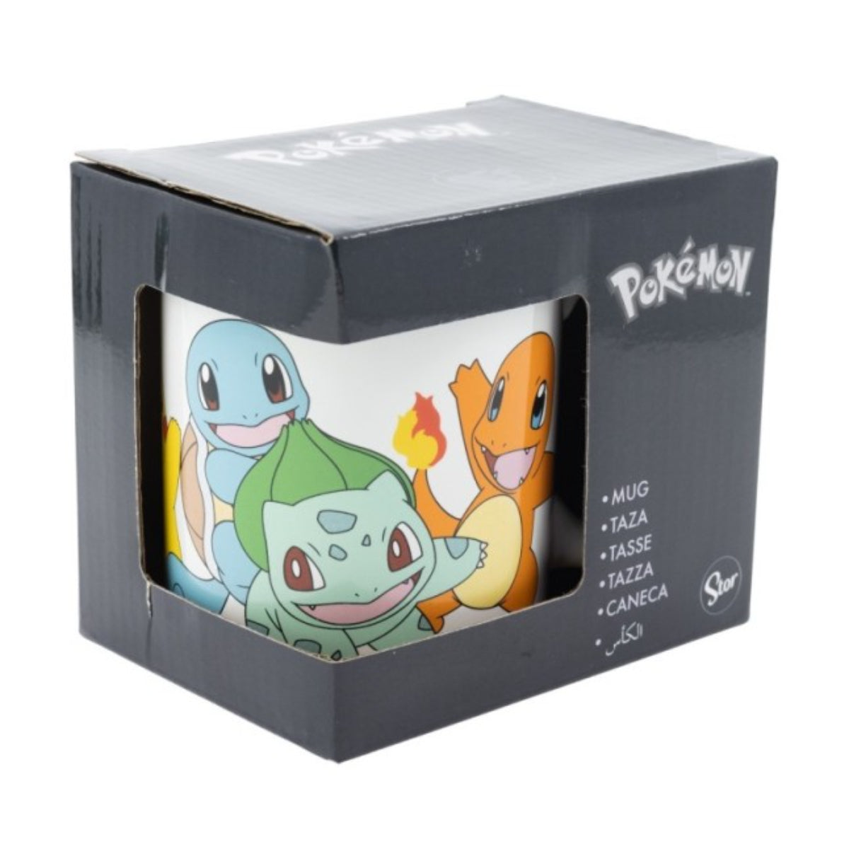 Pokemon 4 Dangers Tasse 325 ml für Kaffee Tee Kakao und Sammlung