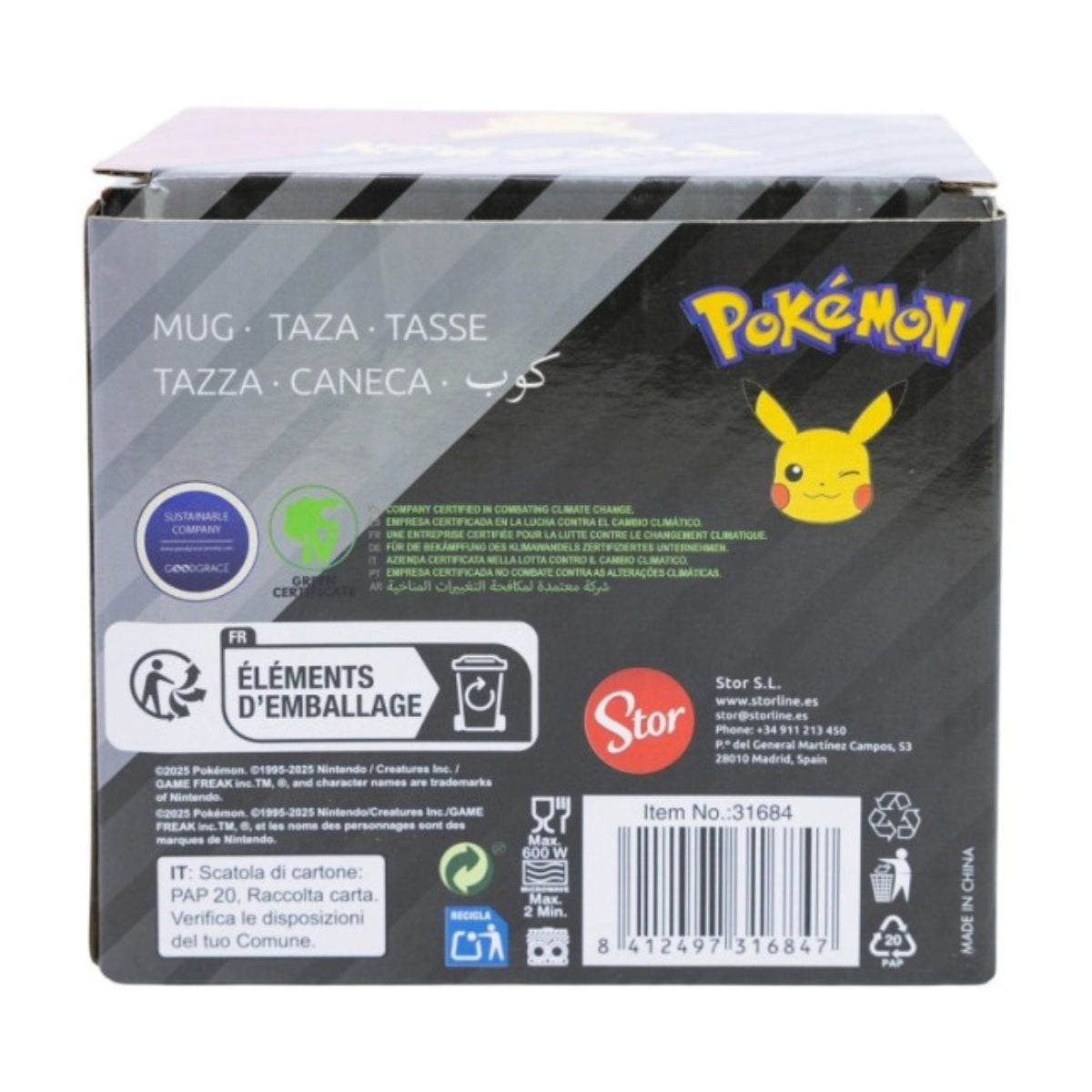 Pokémon Metal Meltdown Tasse 325 ml in Geschenkbox