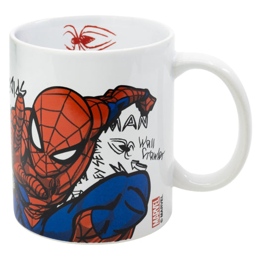 Spiderman Tasse 325ml Keramikbecher für Kinder Geschenkset Boy Icons