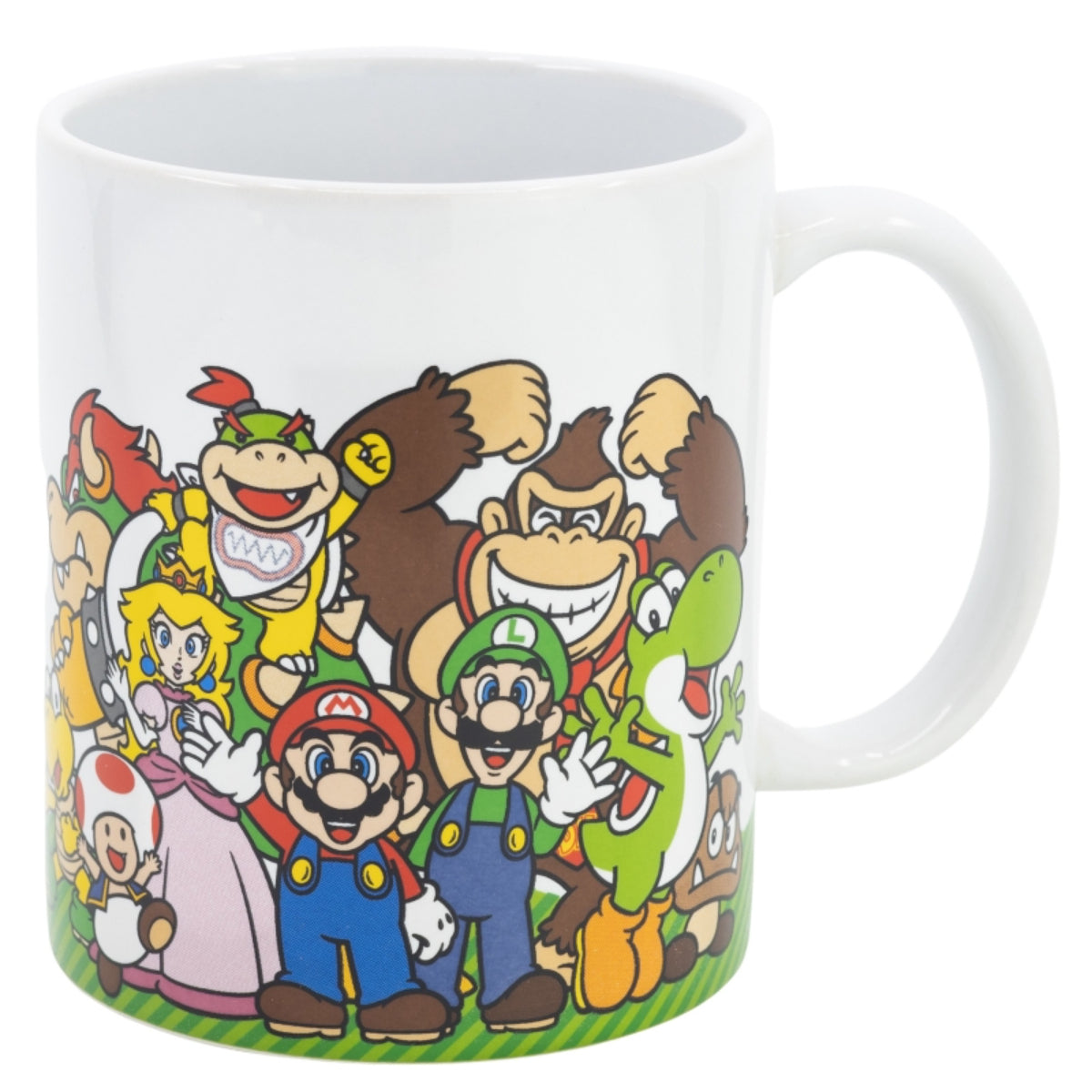 Super Mario Tasse 325ml Nintendo Keramikbecher im Geschenkset Gruppenmotiv