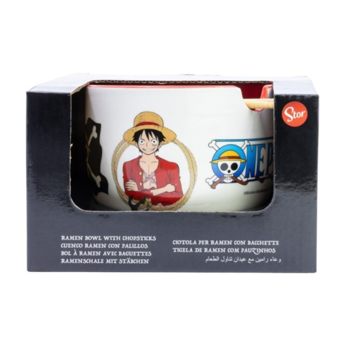 One Piece Ramen Schüssel 2515 ml mit Stäbchen Geschenkbox