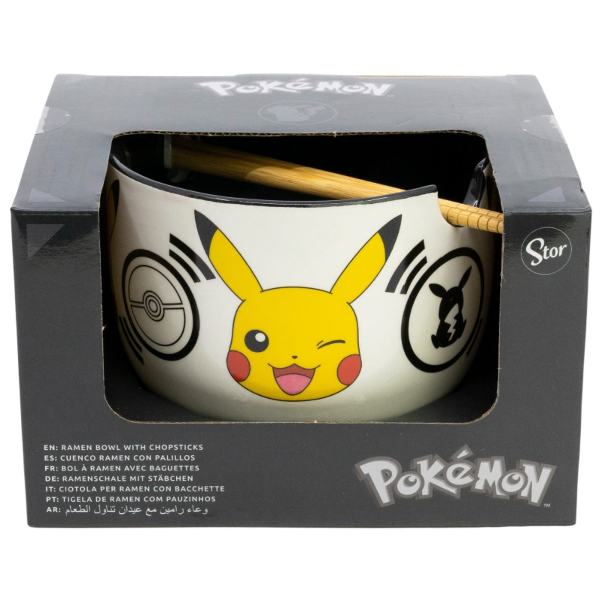Pokemon Keramik Ramen Bowl mit Stäbchen Set in Geschenkverpackung