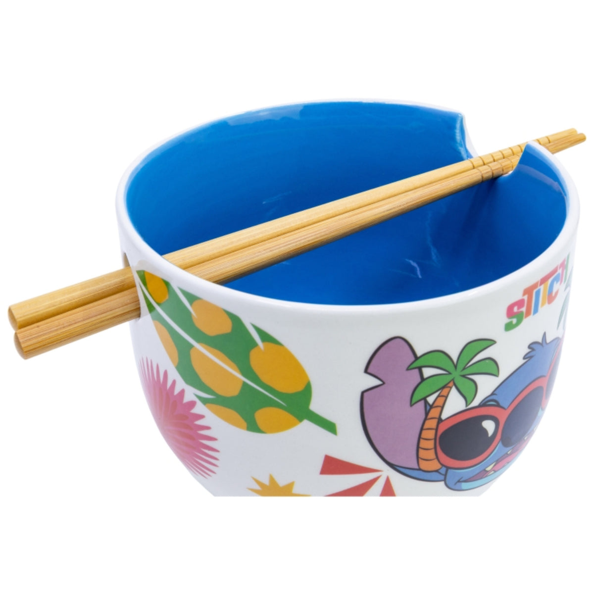 Disney Stitch Keramik Ramen Bowl mit Stäbchen Set in Geschenkverpackung