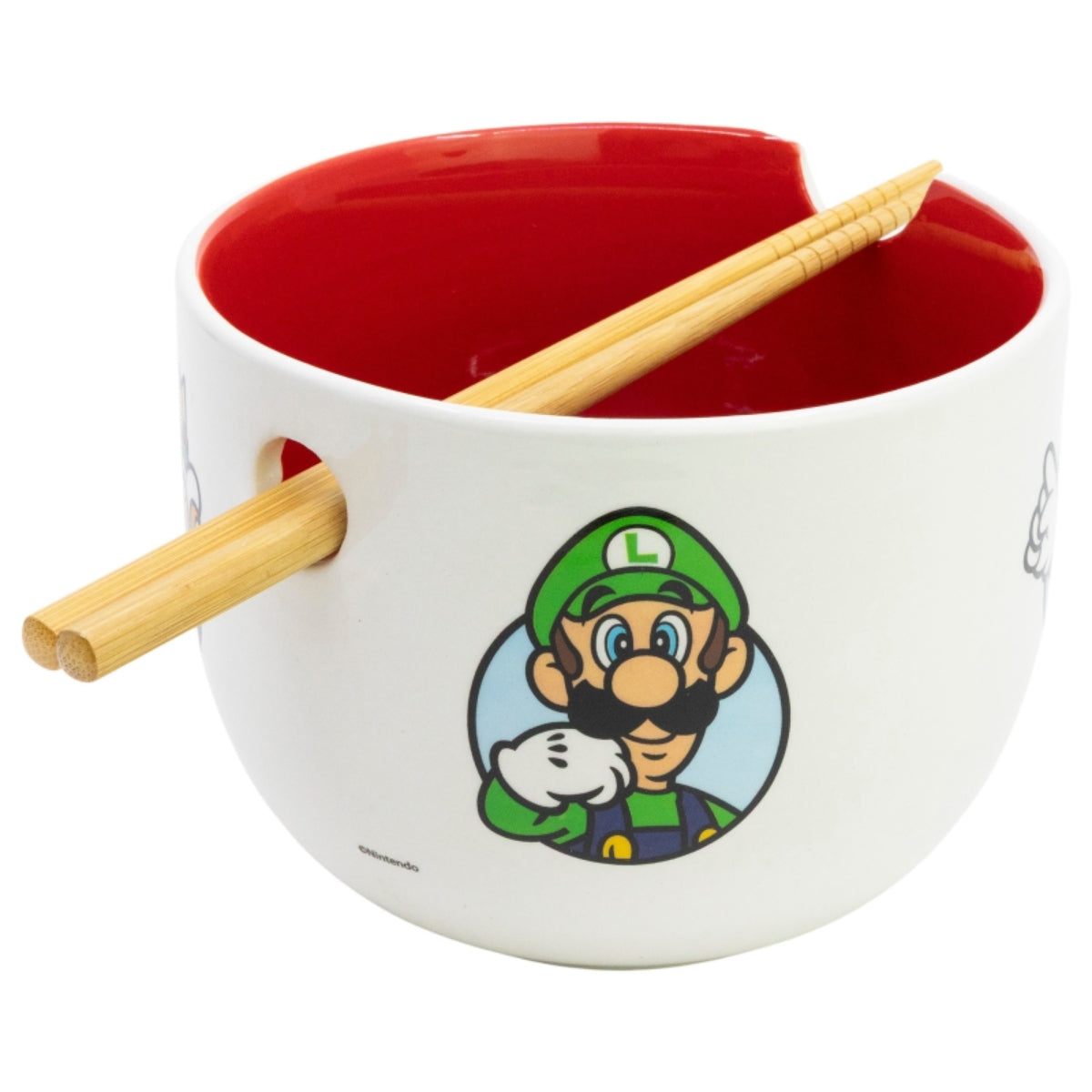 Super Mario Keramik Ramen Bowl mit Stäbchen Set in Geschenkverpackung
