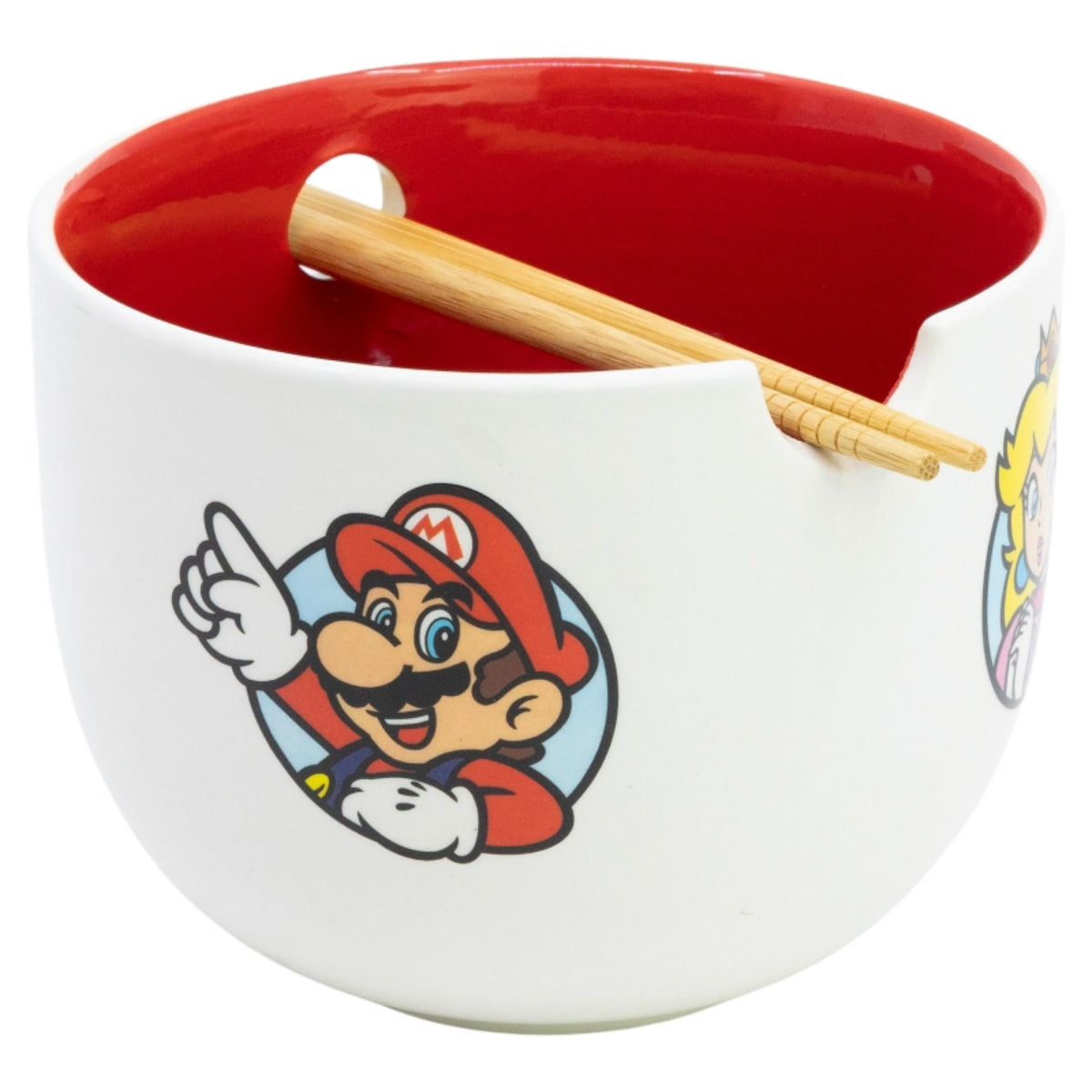 Super Mario Keramik Ramen Bowl mit Stäbchen Set in Geschenkverpackung