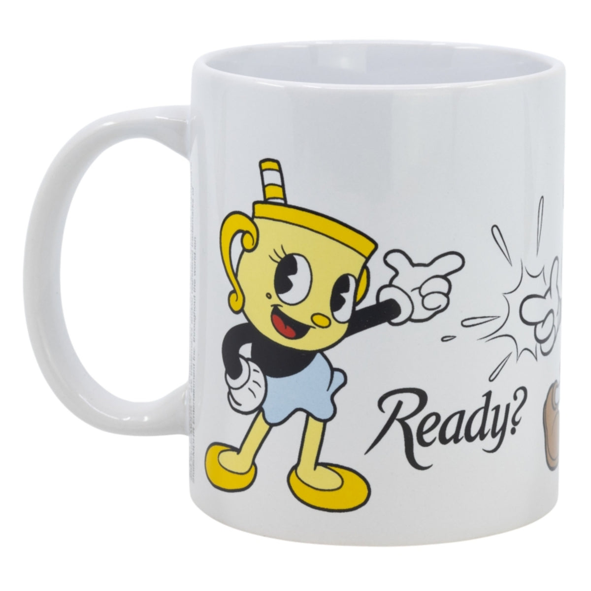 Cuphead & Mugman Tasse 325ml – Keramikbecher im Geschenkset – Fanartikel TV-Serie