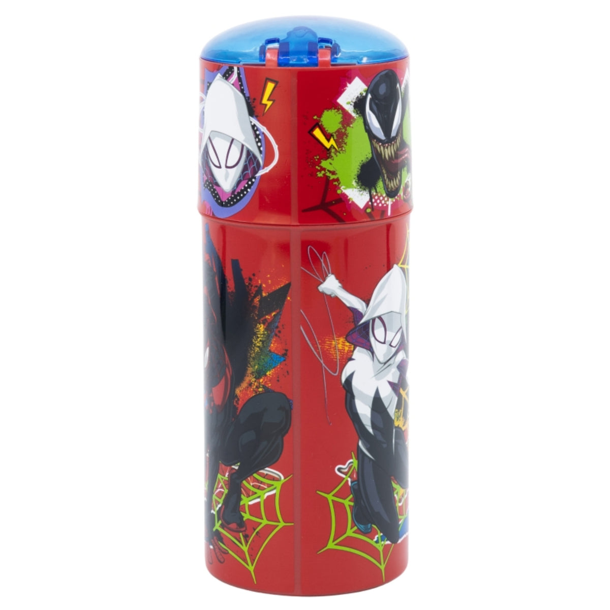 Spider-Man Trinkflasche 350ml – Moving Target – Kinderflasche mit Deckel