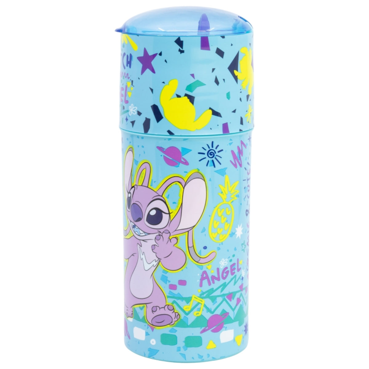 Disney Stitch Wasserflasche 350ml Kinder-Trinkflasche mit Auslaufschutz