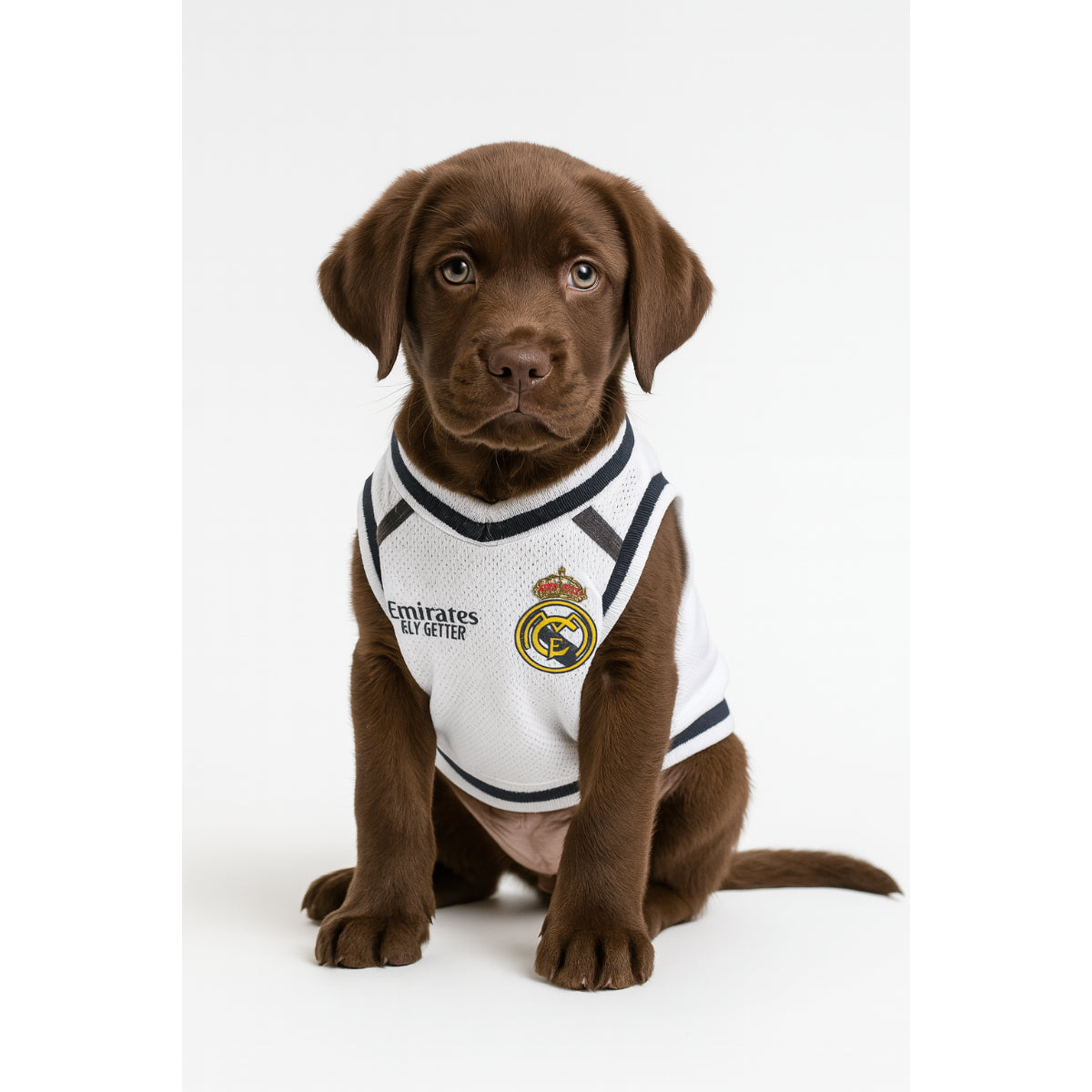 Real Madrid T-Shirt für Hunde – Atmungsaktives Fan-Outfit