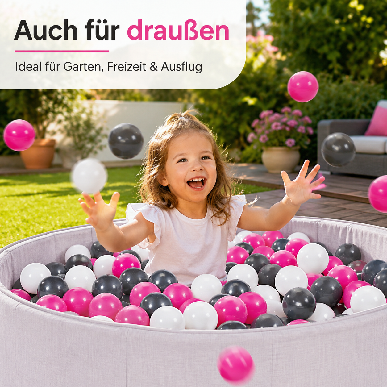 Ballset 100 Stück Kinder Spielbälle Mehrfarbig Ball Spielzeug Indoor Outdoor 6 cm