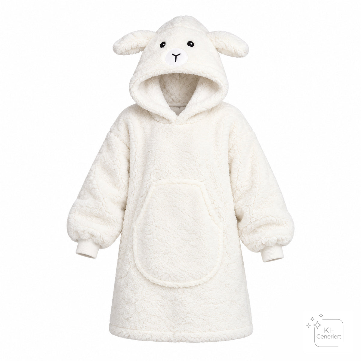 Noxxiez Kuschelhoodie XL mit Schaf Motiv für Teenager Erwachsene und kalte Tage
