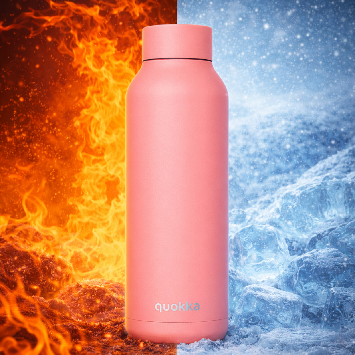Quokka Isolierte Trinkflasche 850 ml aus Edelstahl Thermoflasche